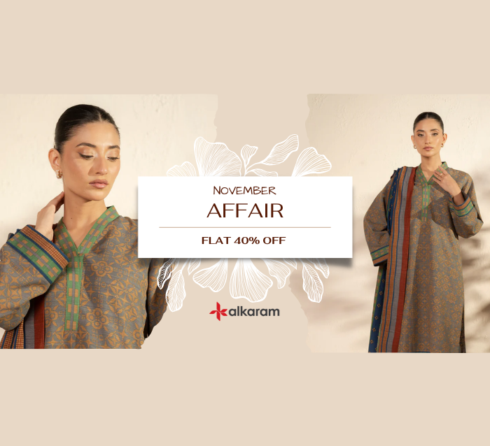 From Summer to Winter What to Buy in Alkaram’s November Affair 11.11 Sale