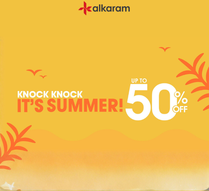New lawn unstitched sale Online - Save up to 50% Off with Alkaram