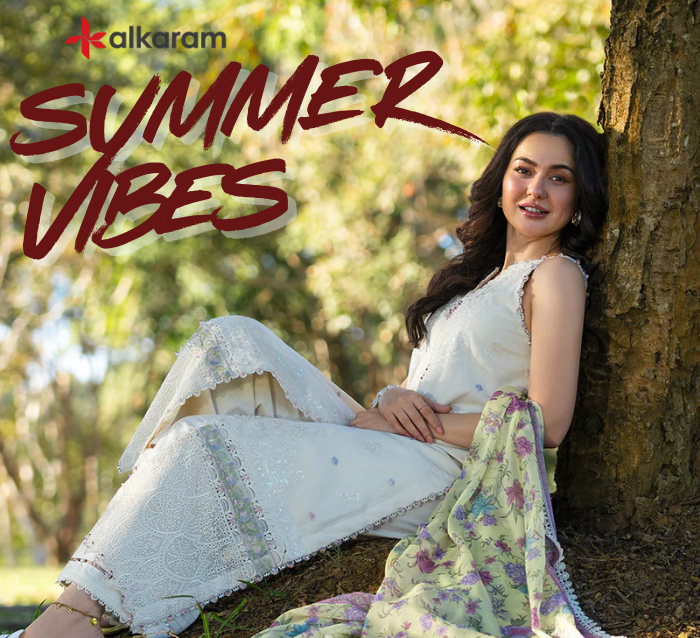 Hania Amir in Alkaram's Premium Suit