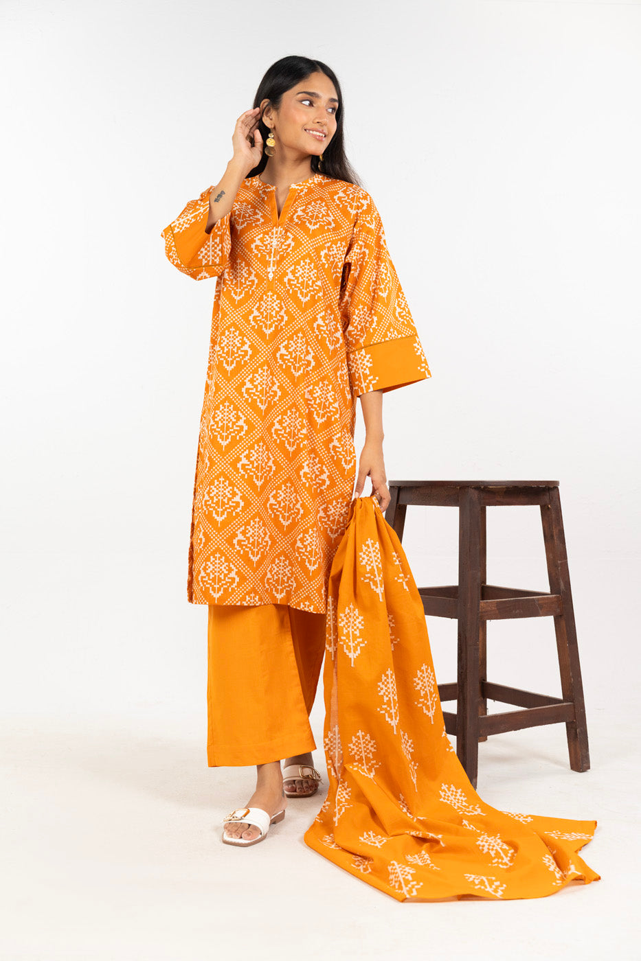 RTW | SHIRT, CULOTTE & DUPATTA