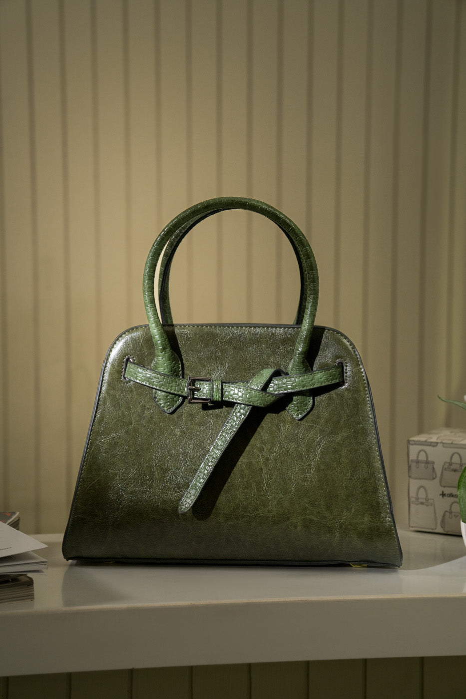 Top Handle Bag – Green