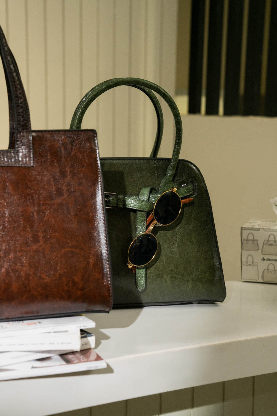 Structured Tote Bag – Coffee