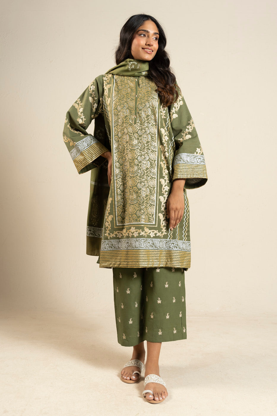 RTW | SHIRT, CULOTTE & DUPATTA