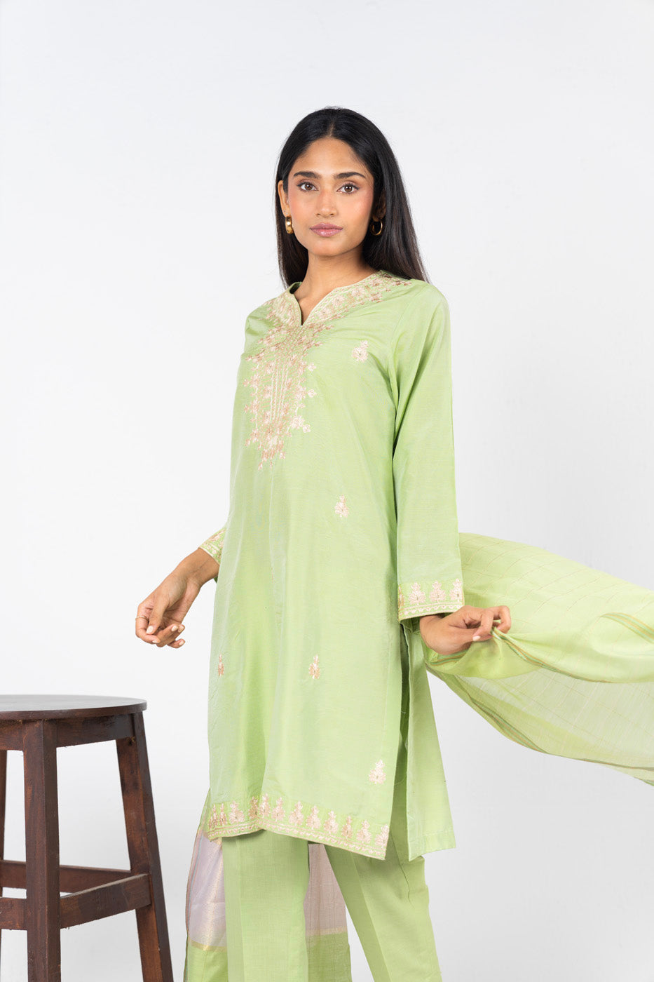 RTW | SHIRT & DUPATTA