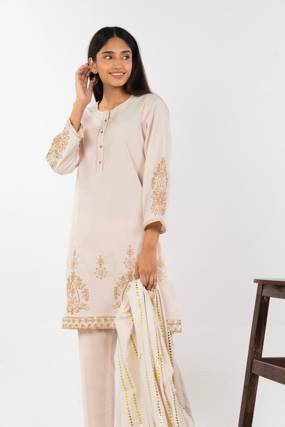 RTW | SHIRT & DUPATTA