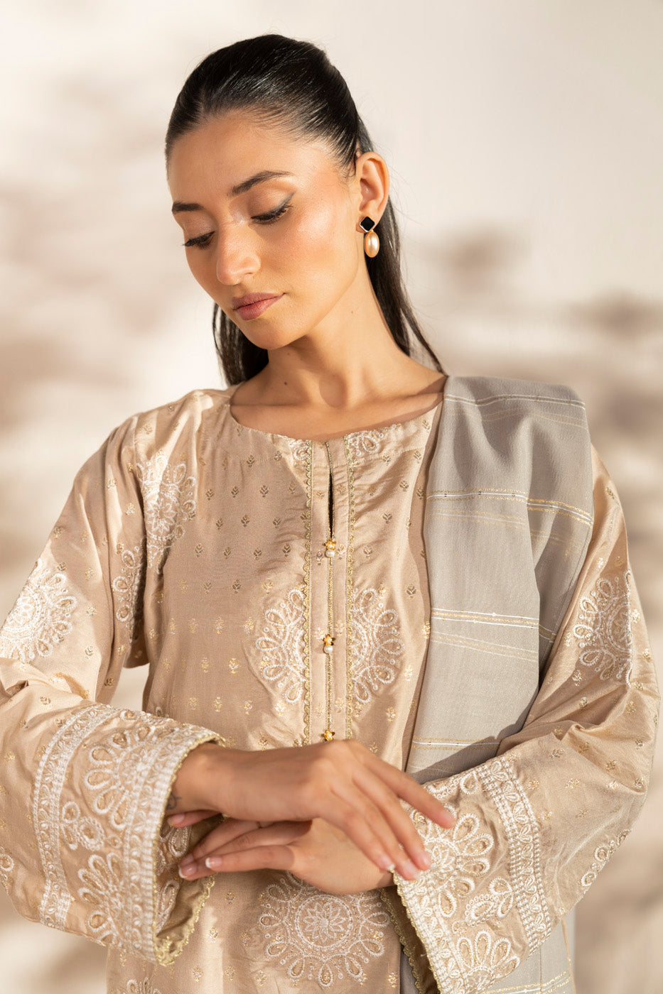 RTW | SHIRT & DUPATTA