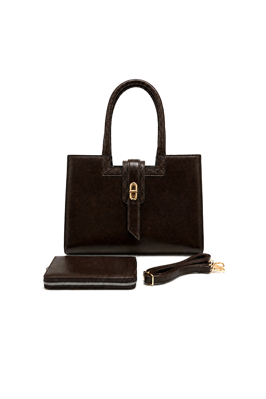 Structured Tote Bag – Coffee
