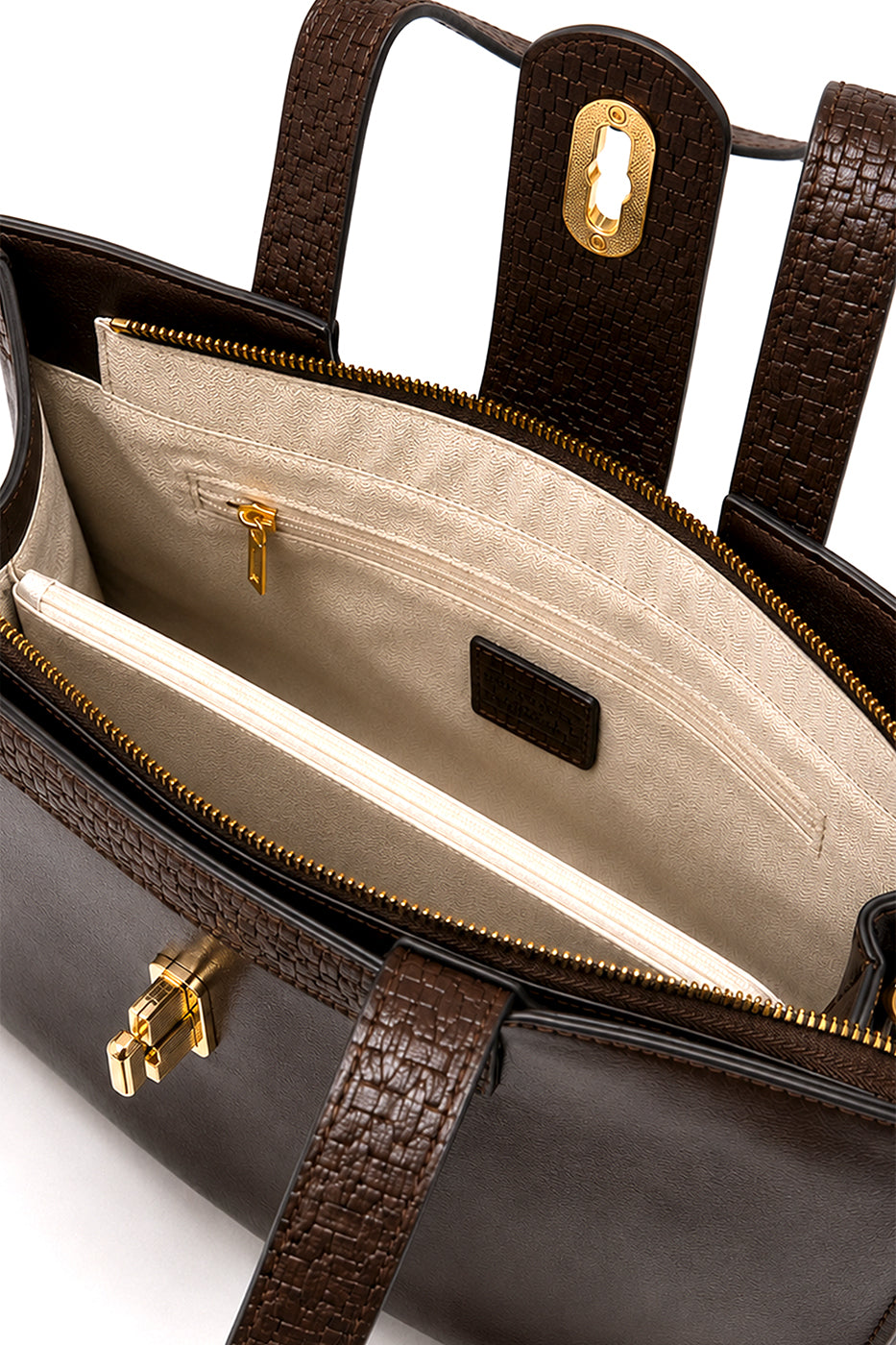 Structured Tote Bag – Coffee