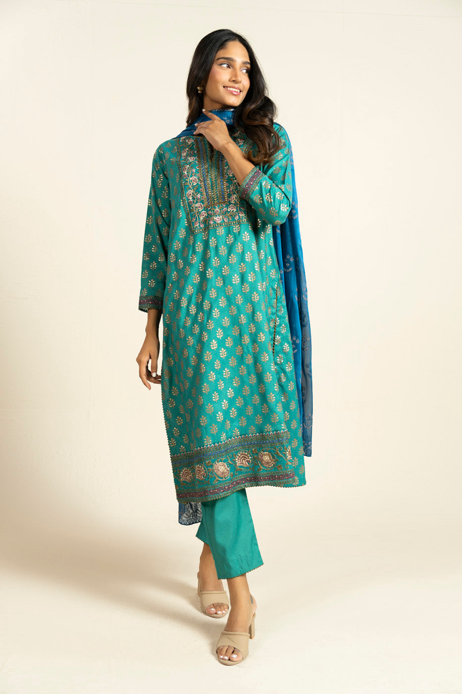 RTW | SHIRT, TROUSER & DUPATTA