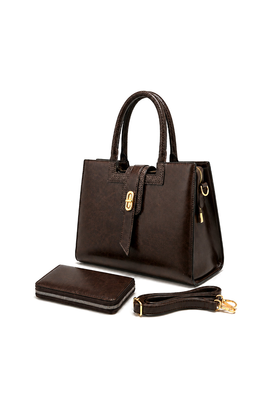 Structured Tote Bag – Coffee