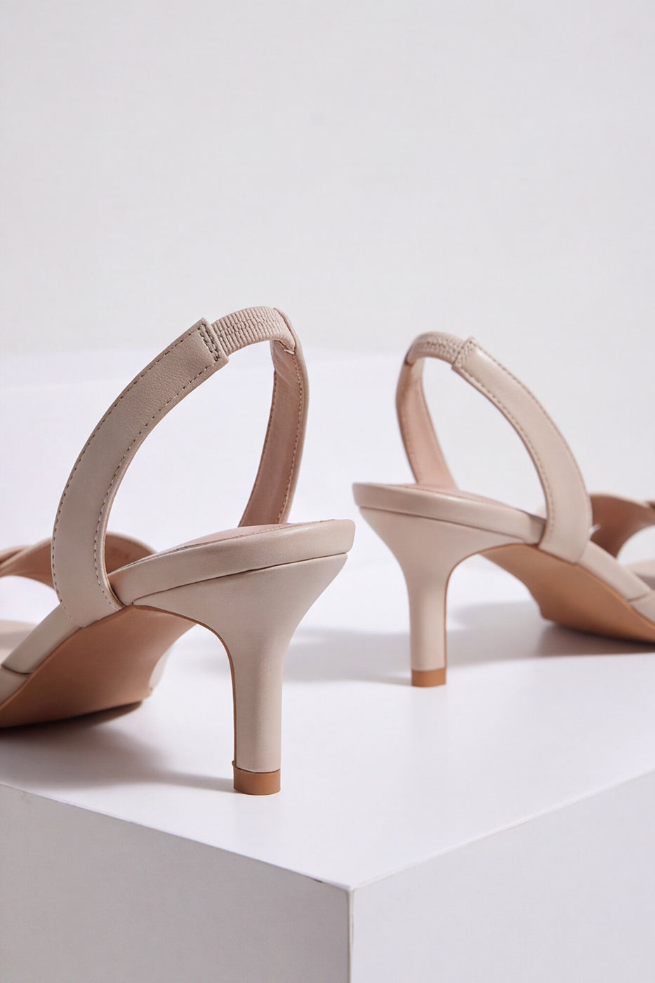Strappy Heels – Beige