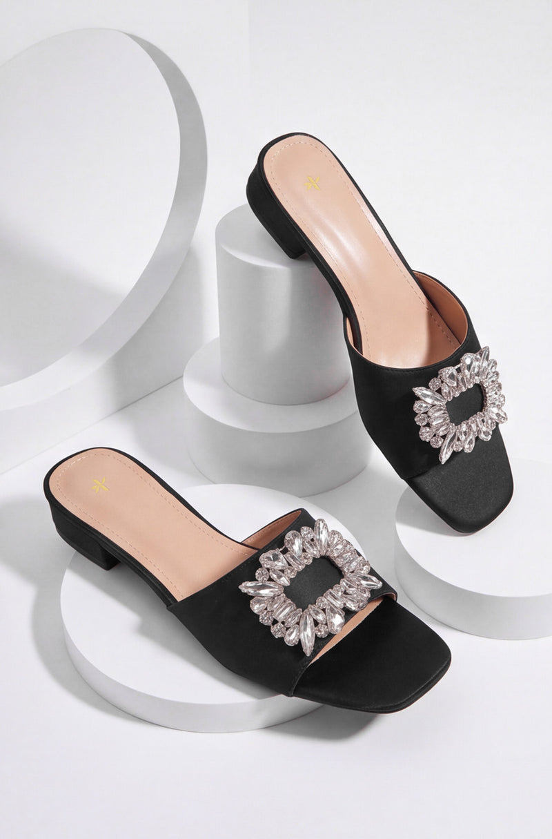 Buckle Heels – Black