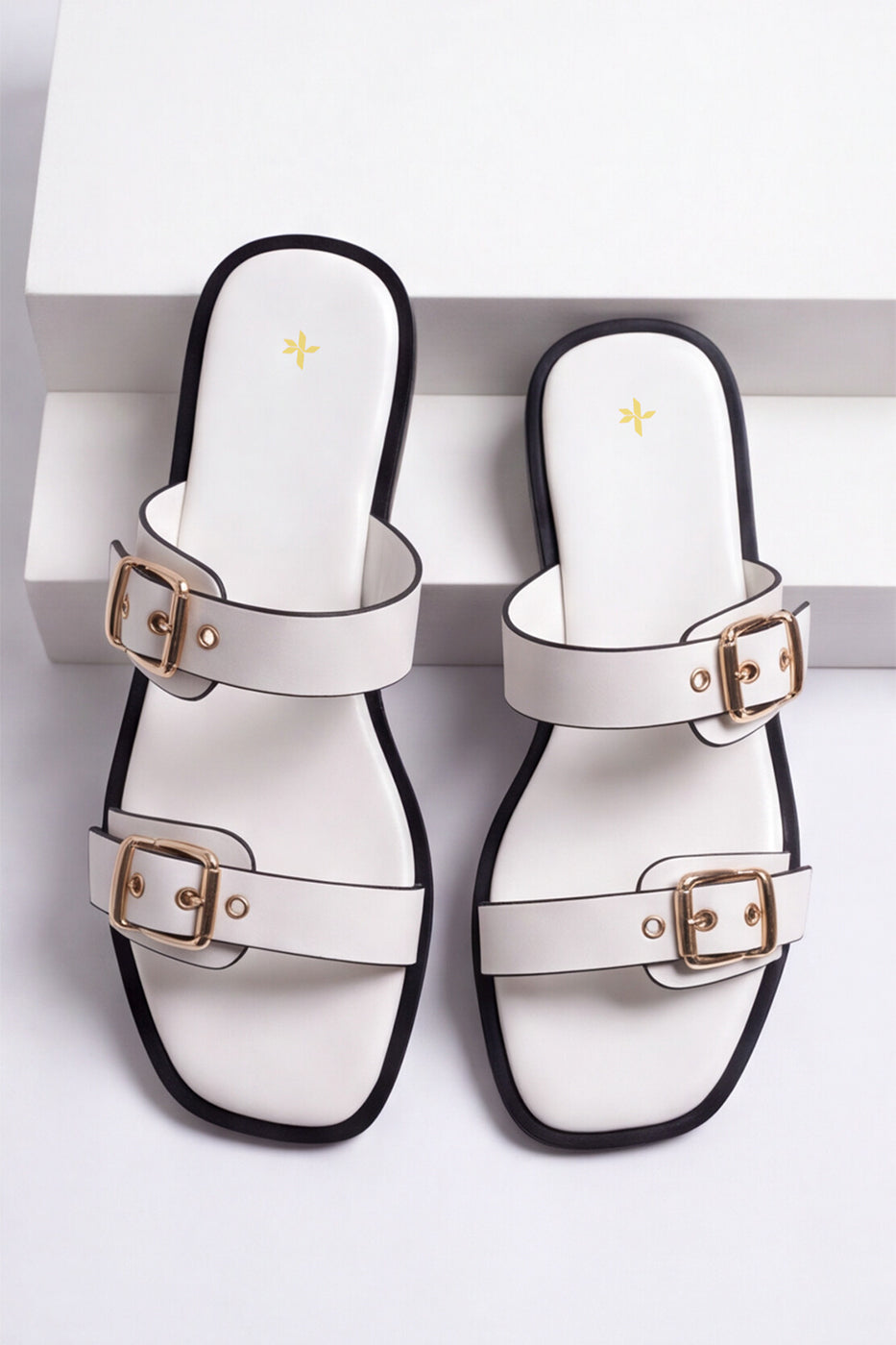 DOUBLE BUCKLE SLIDES