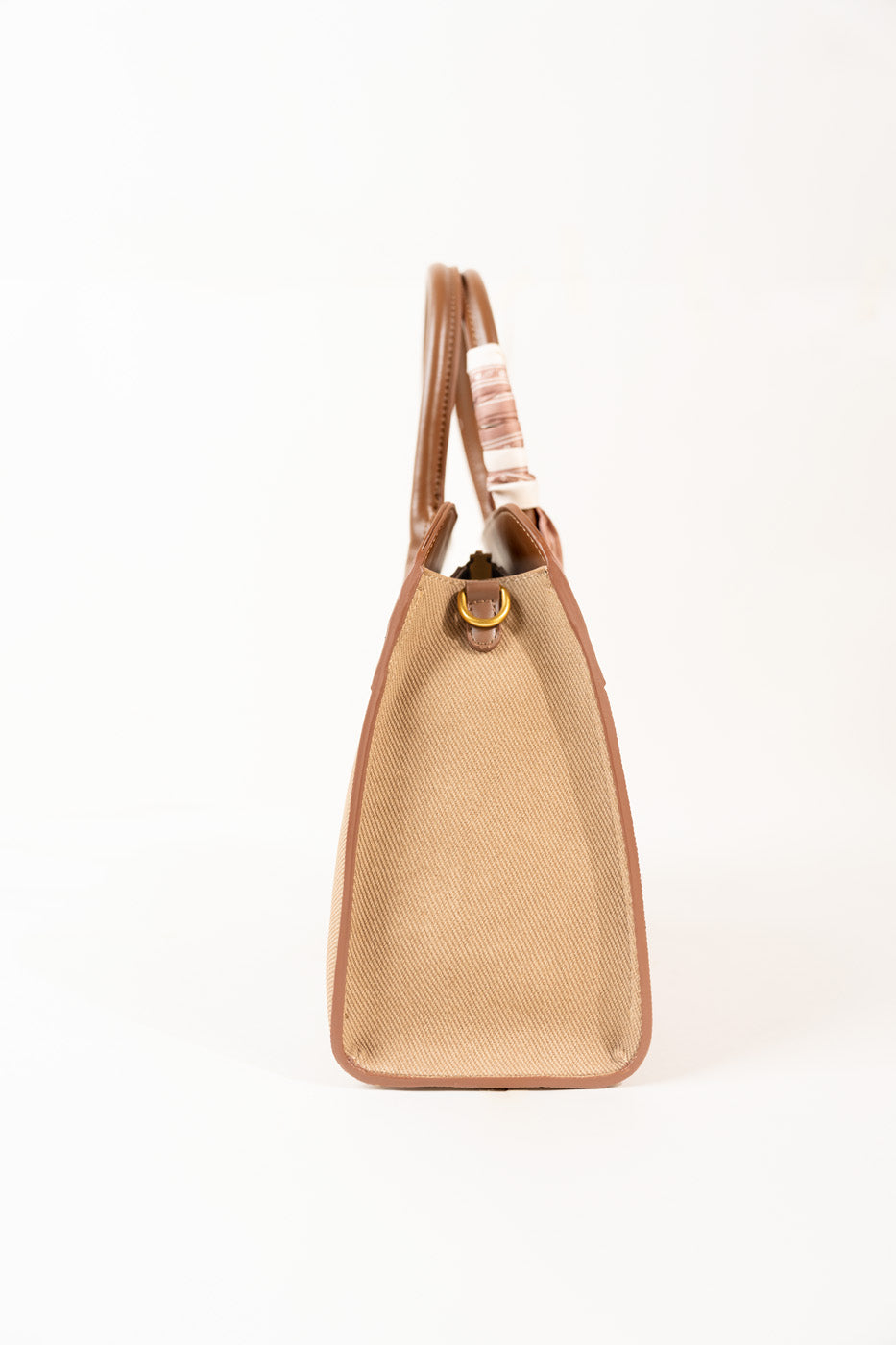 Dome Bag With Scarf – Brown
