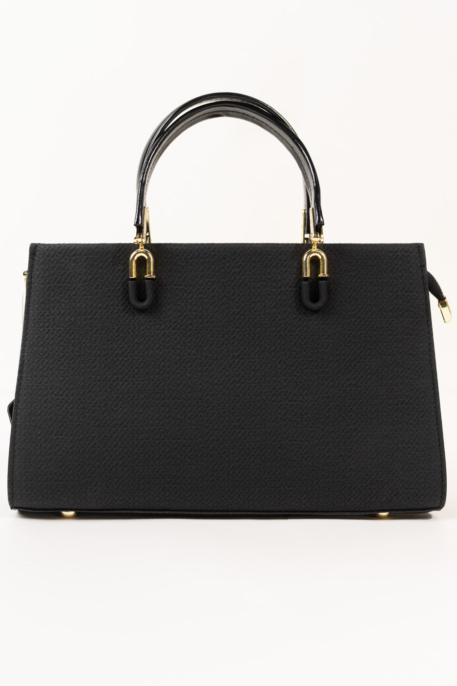 Structured Tote Bag – Black