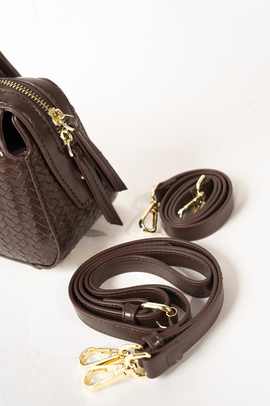 Mini Boston Bag – Coffee