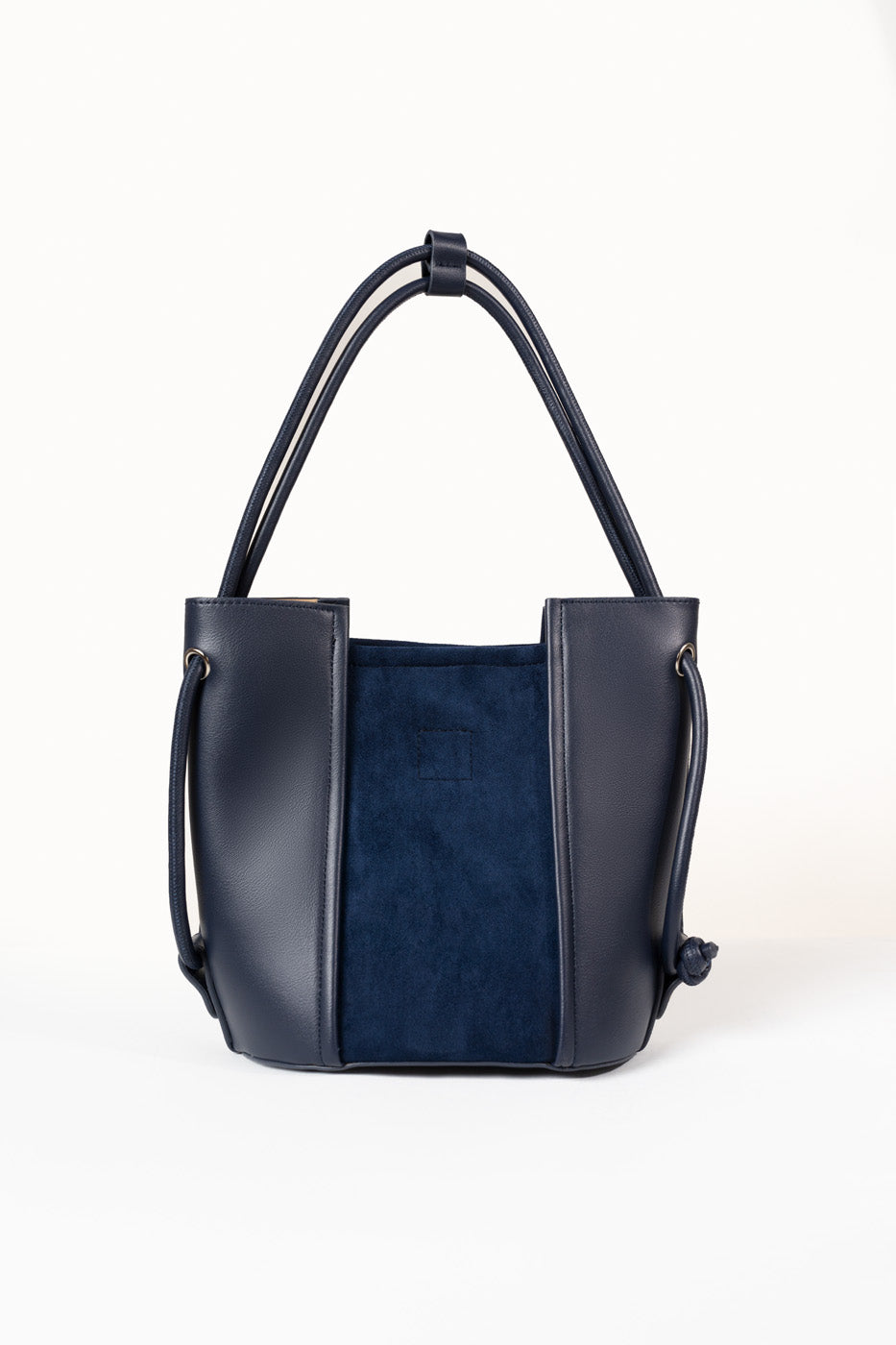Structured Bucket Bag – Navy