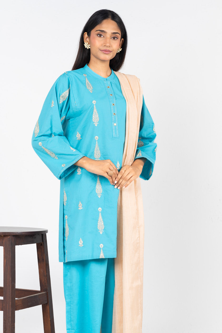 RTW | SHIRT, CULOTTE & DUPATTA