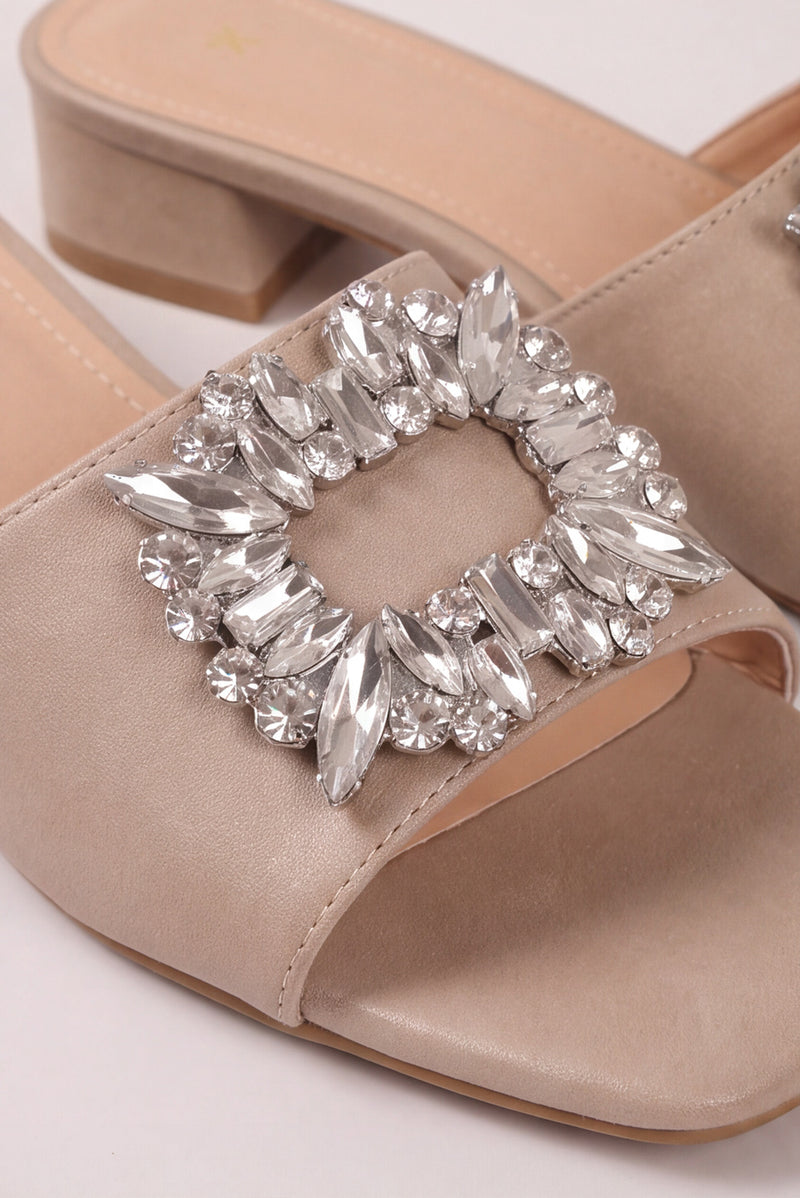 Buckle Heels – Beige