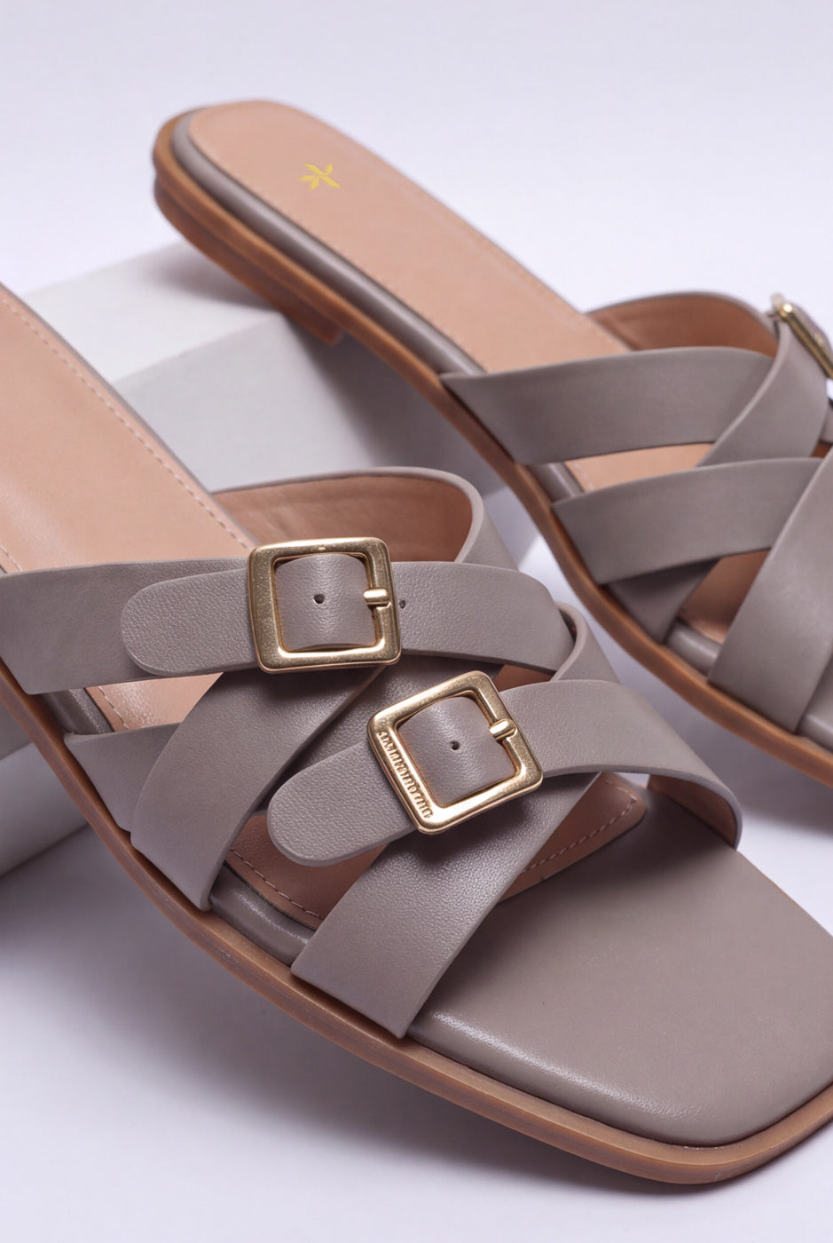 Knot Strap Slides – Khaki