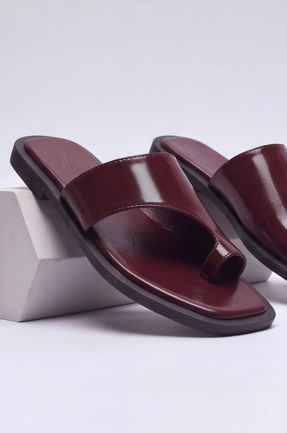 Braided Band Heels – Wine