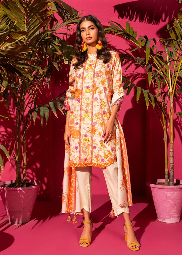 3 Pc Embroidered Poly Lawn Suit With Poly Lawn Dupatta