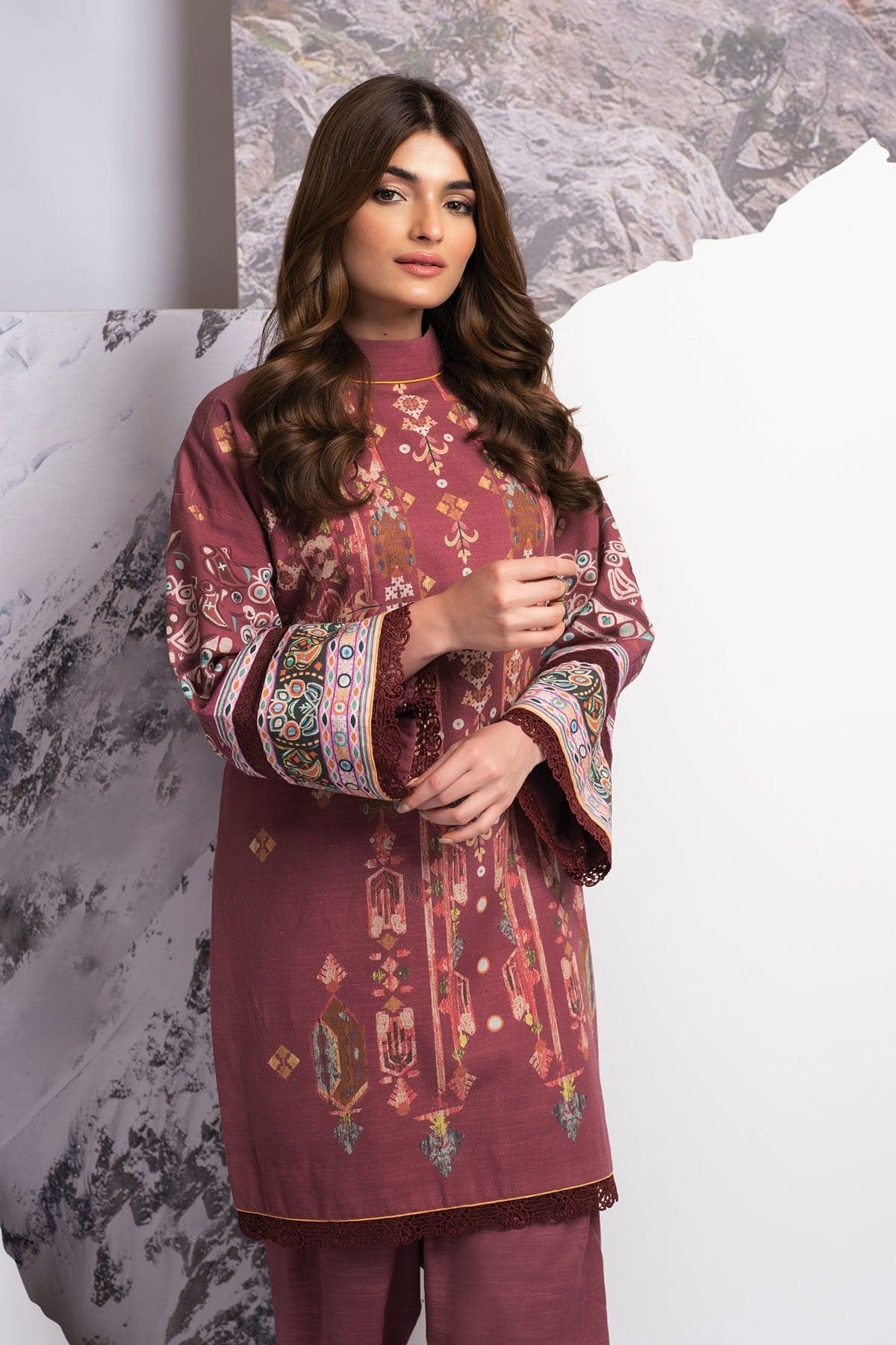 1 Pc Printed Khaddar Shirt