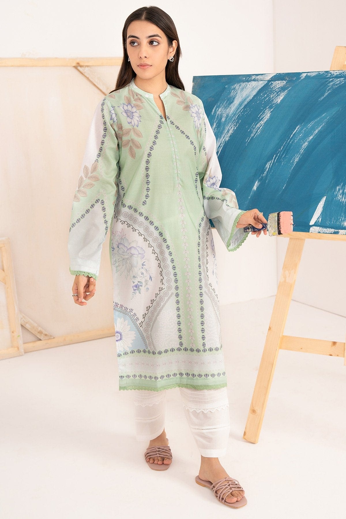 Printed Lawn Kurti