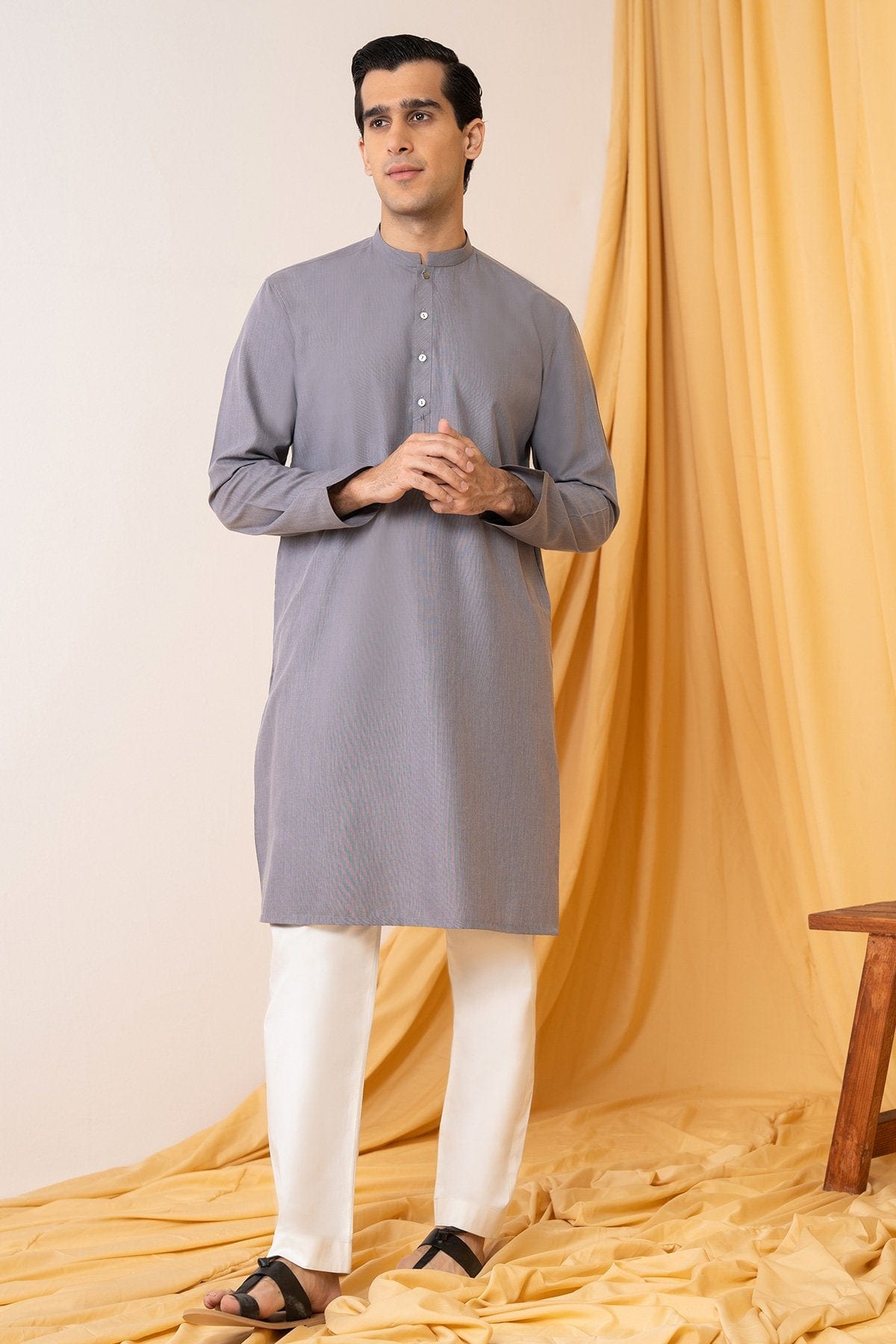 Dyed Blended Kurta