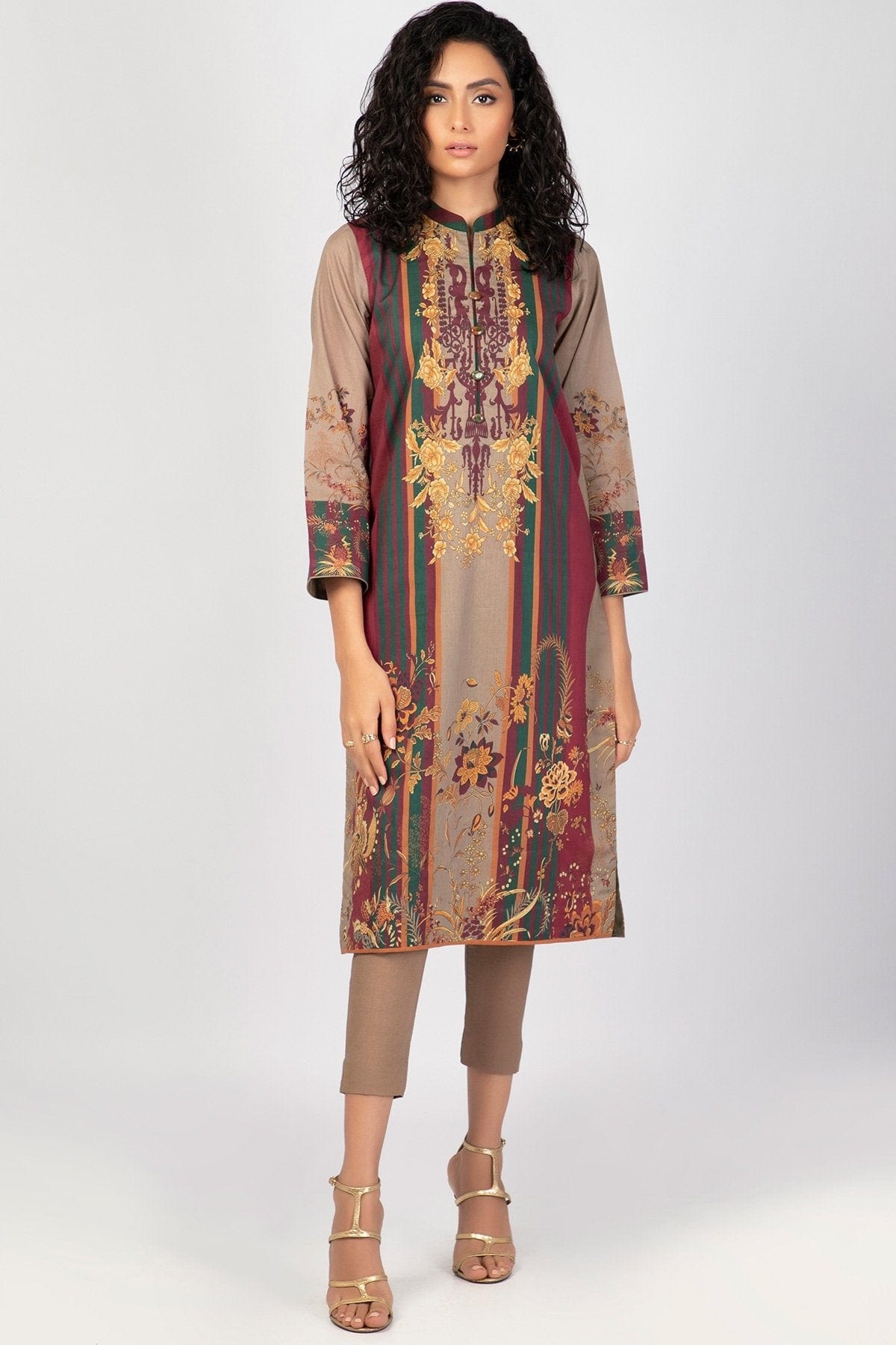 1 Pc Printed Lawn Shirt