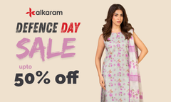 Alkaram Defence Day Sale 2026 - Up to 50% Off