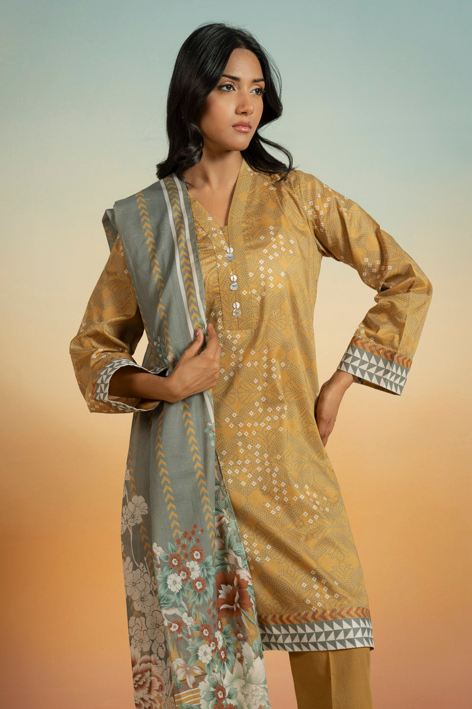 RTS  | SHIRT, TROUSER & DUPATTA