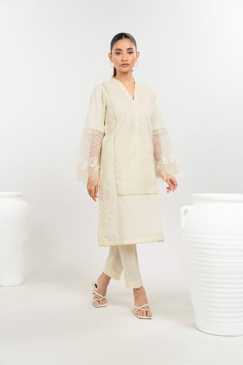 Stitched - Embroidered Yarn Dyed Outfit