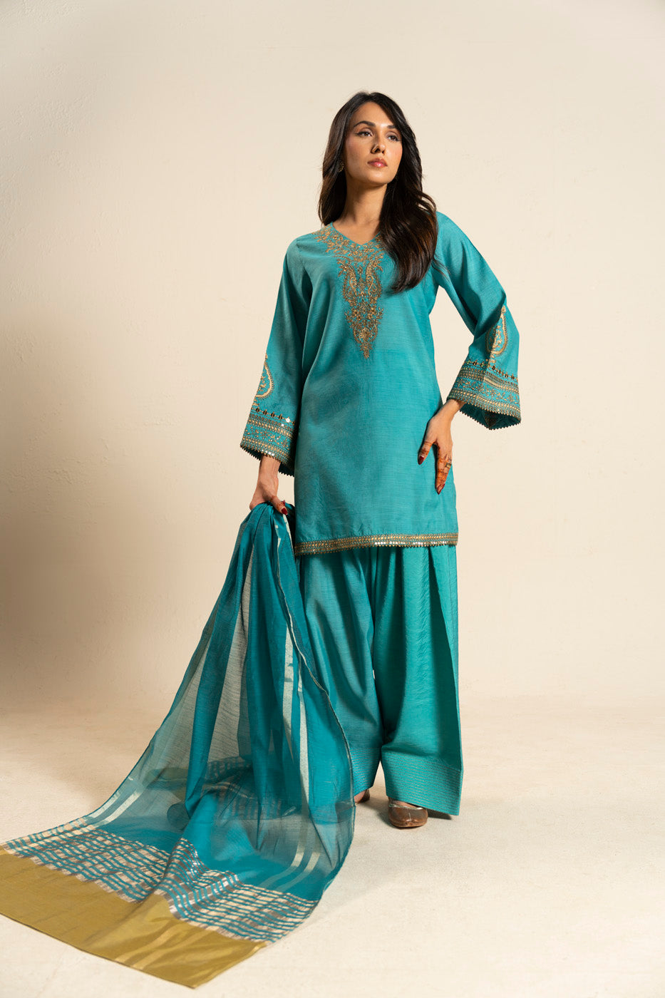 RTW | SHIRT, TROUSER & DUPATTA