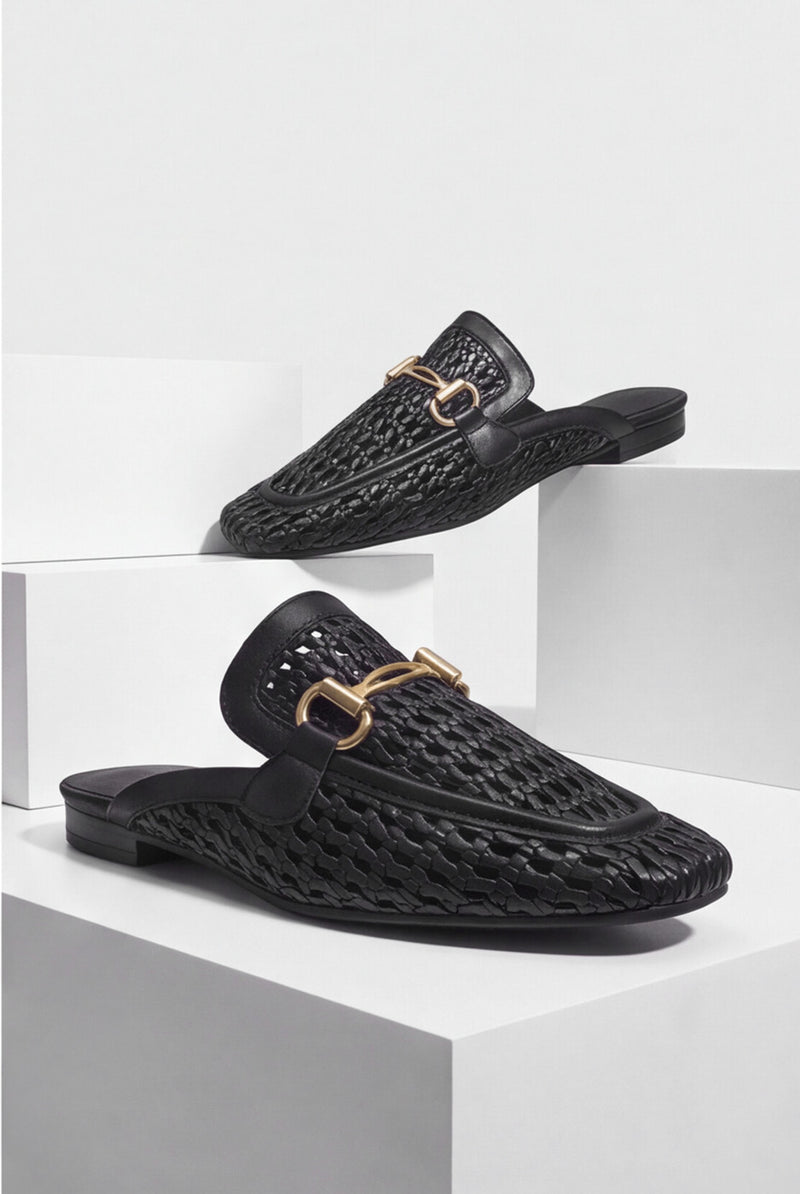 WIDE STRAP MULES