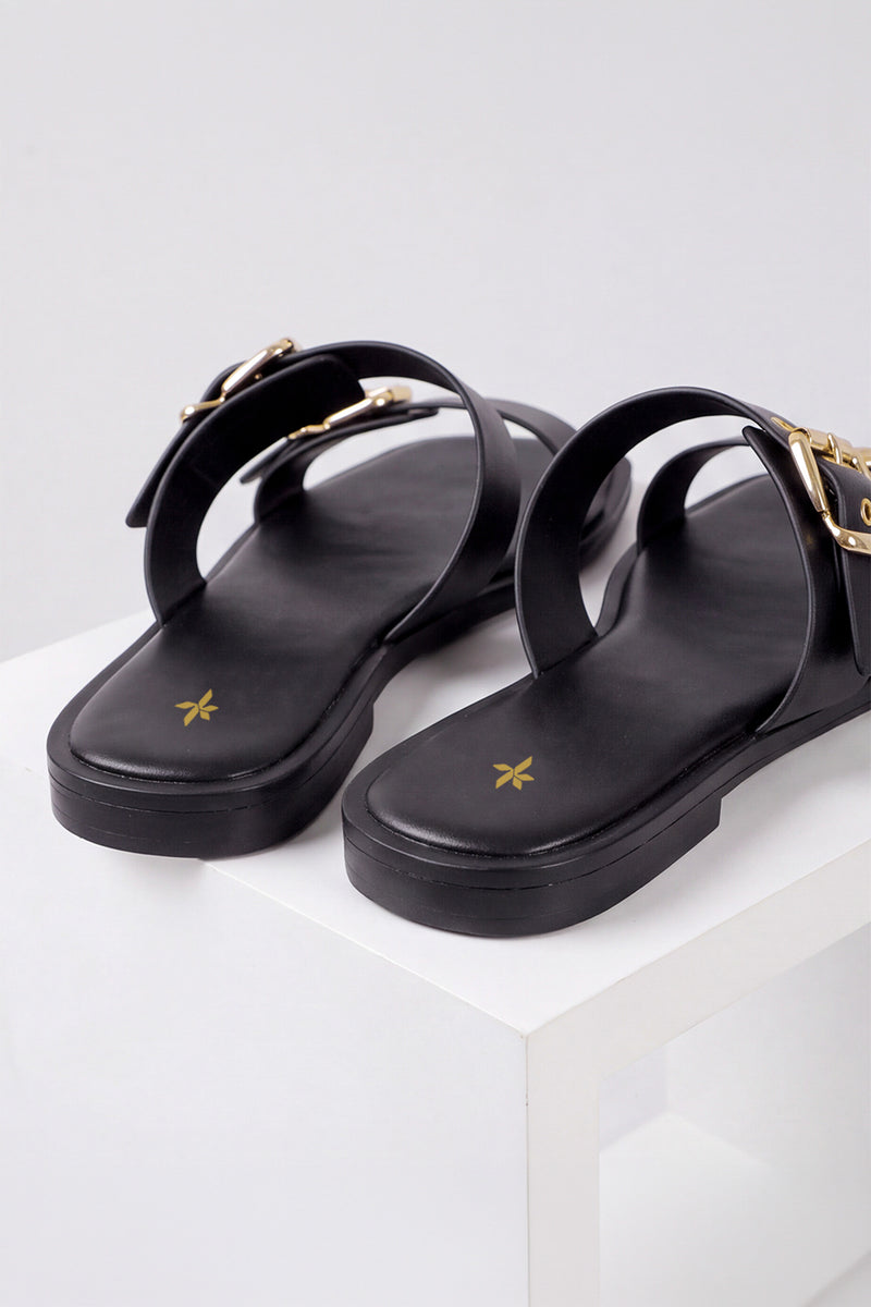 DOUBLE BUCKLE SLIDES