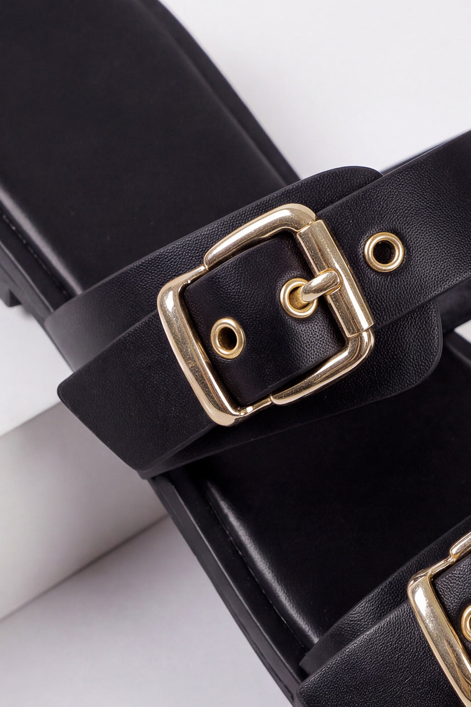 DOUBLE BUCKLE SLIDES