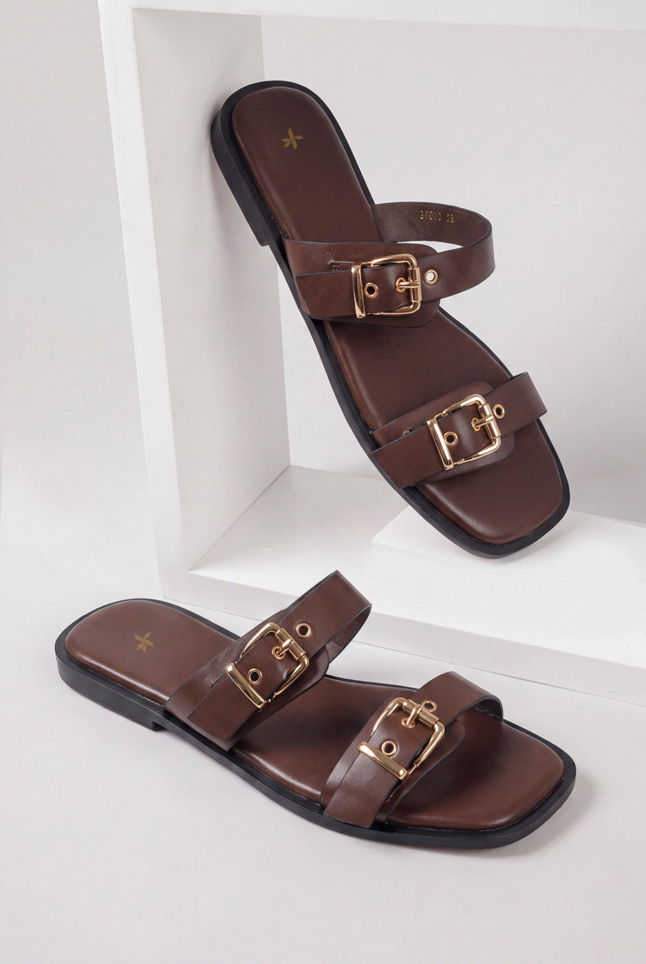 DOUBLE BUCKLE SLIDES