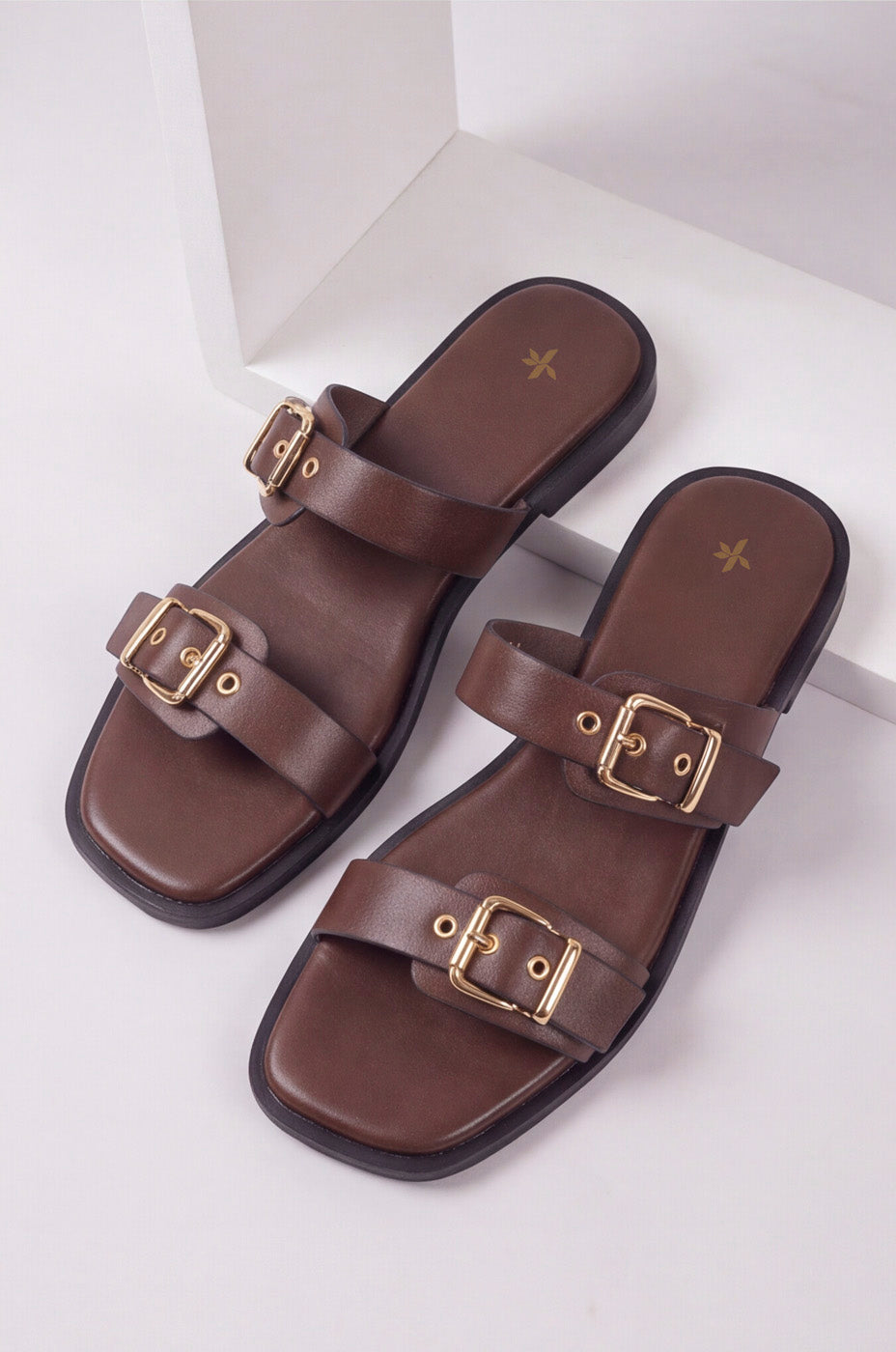 DOUBLE BUCKLE SLIDES
