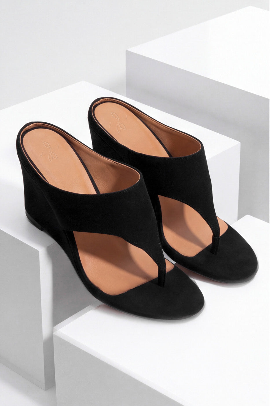 CROSS STRAP WEDGE SANDALS