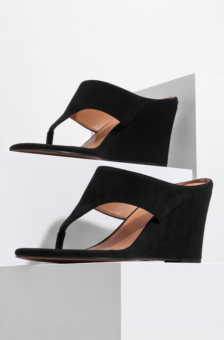 CROSS STRAP WEDGE SANDALS