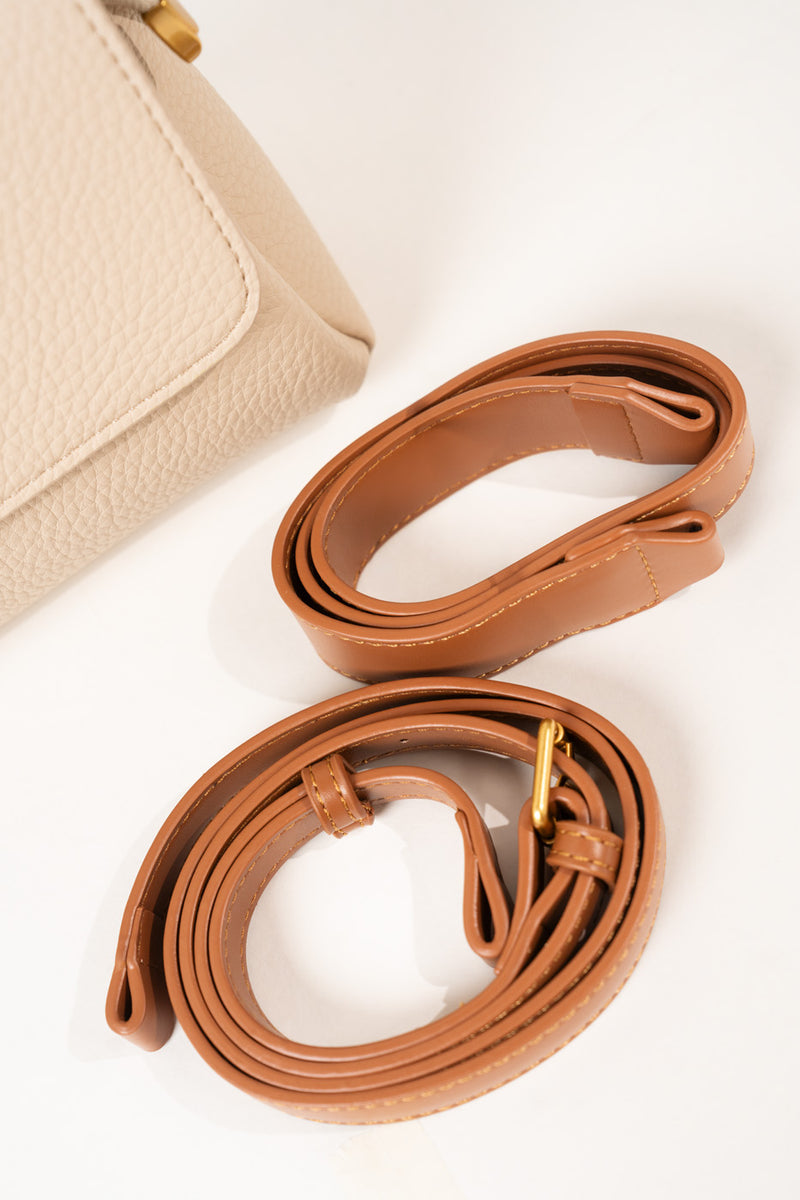 Chain Strap Shoulder Bag – Beige