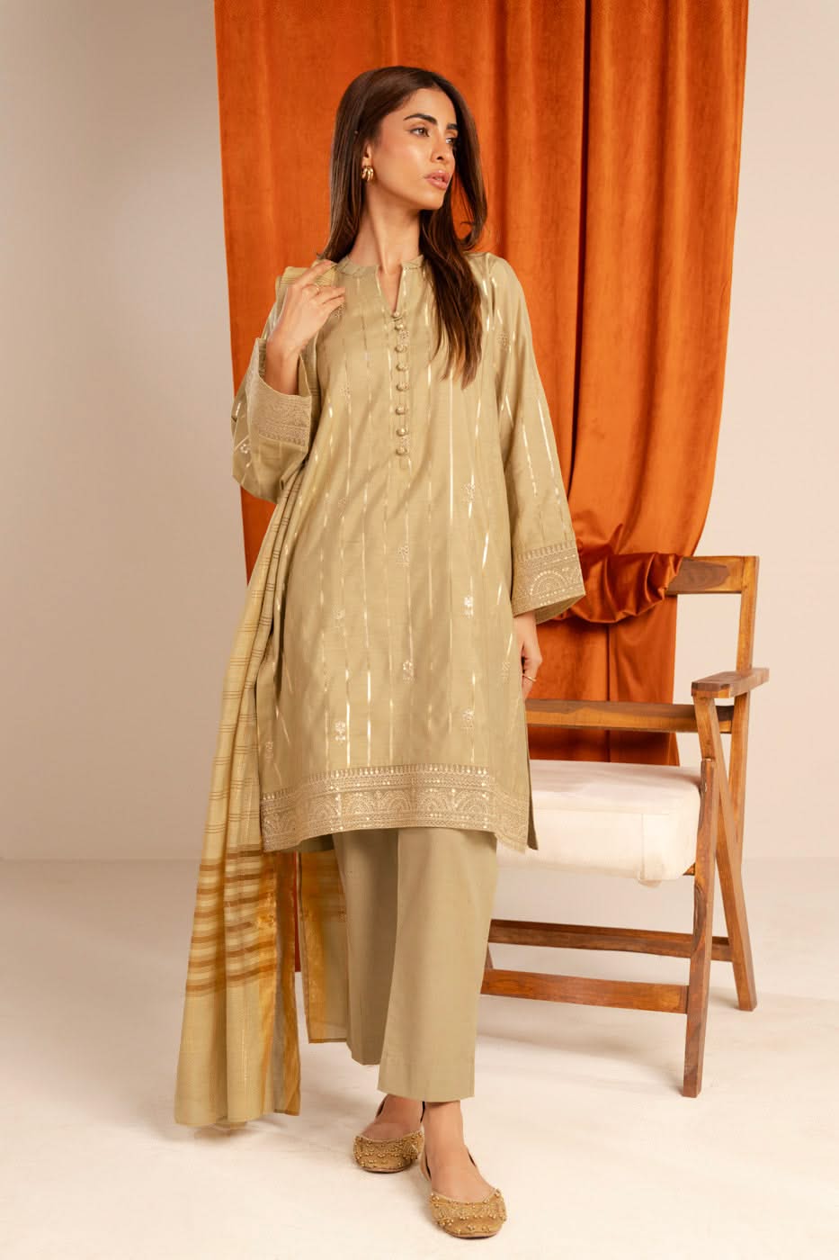 RTW | SHIRT & DUPATTA