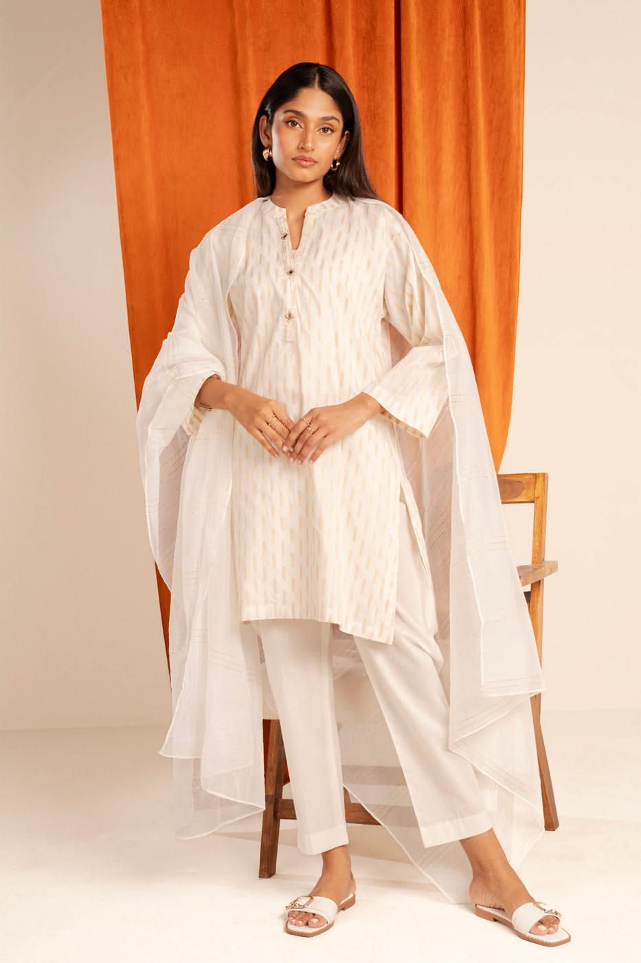 RTW | SHIRT & DUPATTA