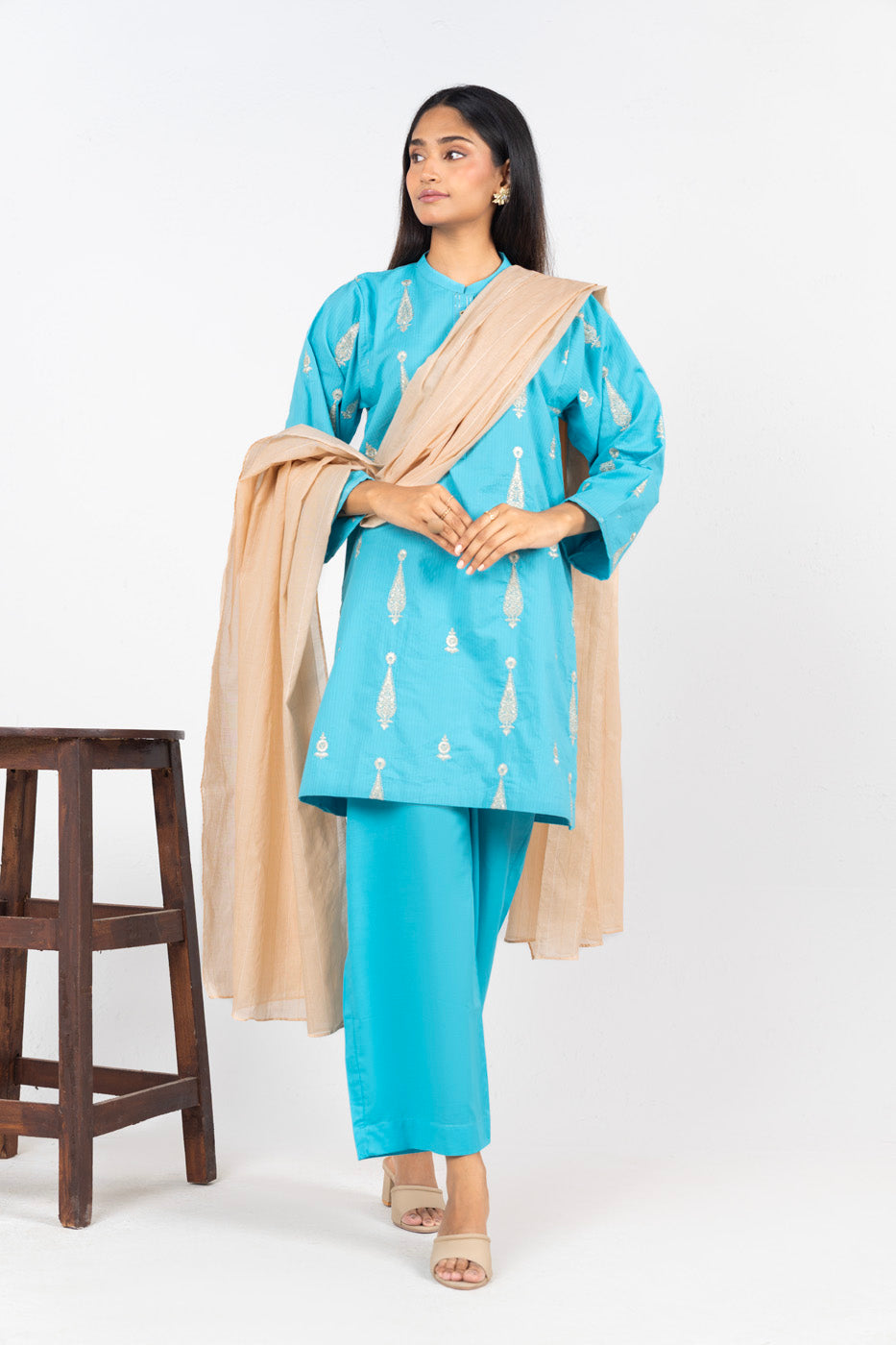 RTW | SHIRT, CULOTTE & DUPATTA