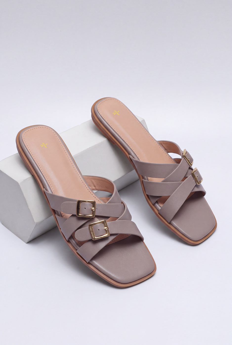 Knot Strap Slides – Khaki