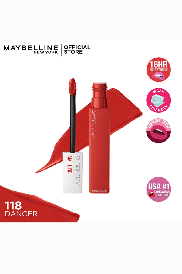 Superstay Matte Ink Liquid Lipstick - 118 - Dancer
