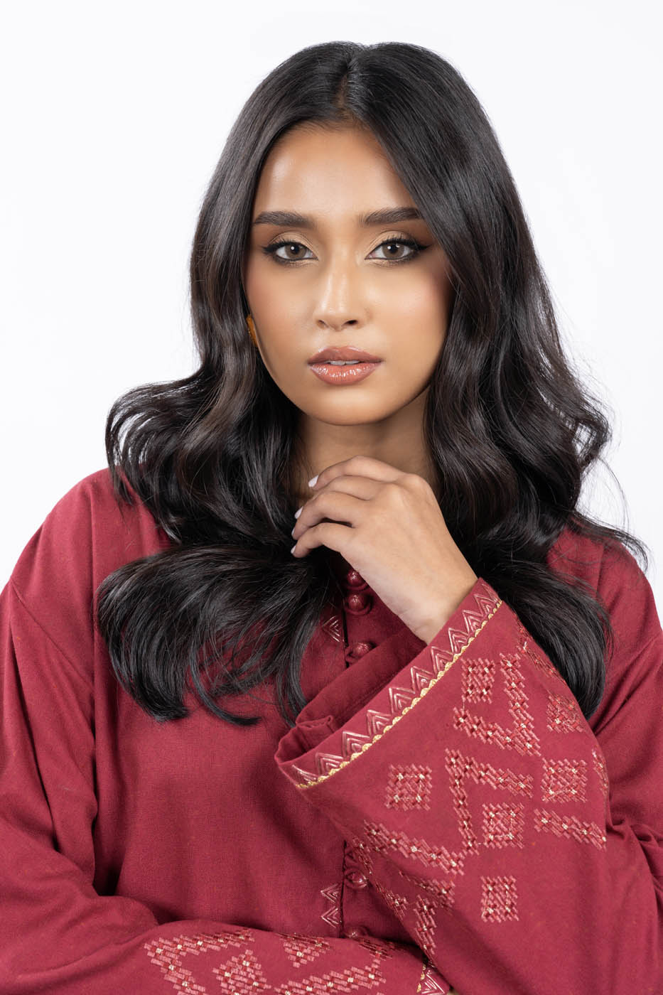 2 Pc Embroidered Neps Yarn Suit With Neps Yarn Trouser Alkaram Studio