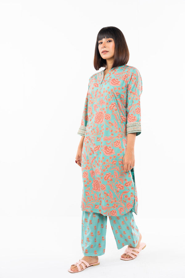 2 Pc Raw Silk Outfit