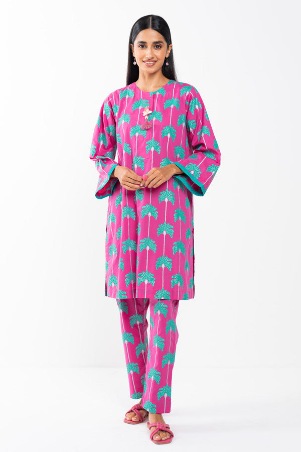 2 PC Printed Cambric Outfit